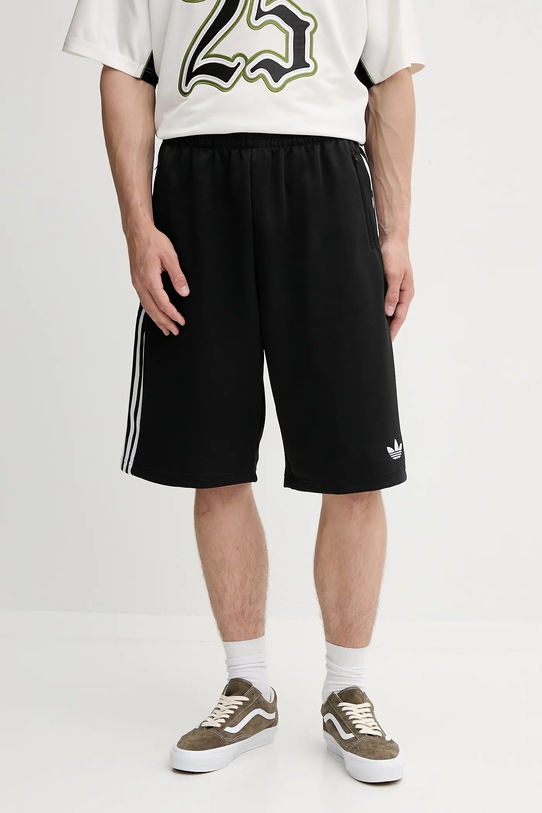 Къс панталон adidas Originals Oversized Short трикотаж черен KD6617