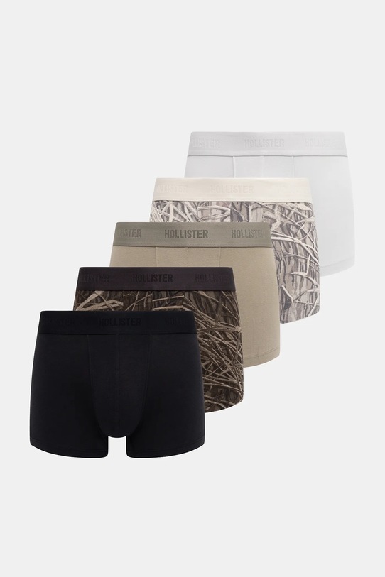Hollister Co. bokserki 5-pack wzorzyste szary KI314.5017.300
