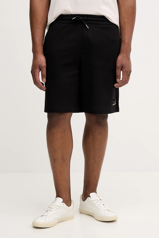 Armani Exchange szorty z elastanem czarny XM001887.AF10818