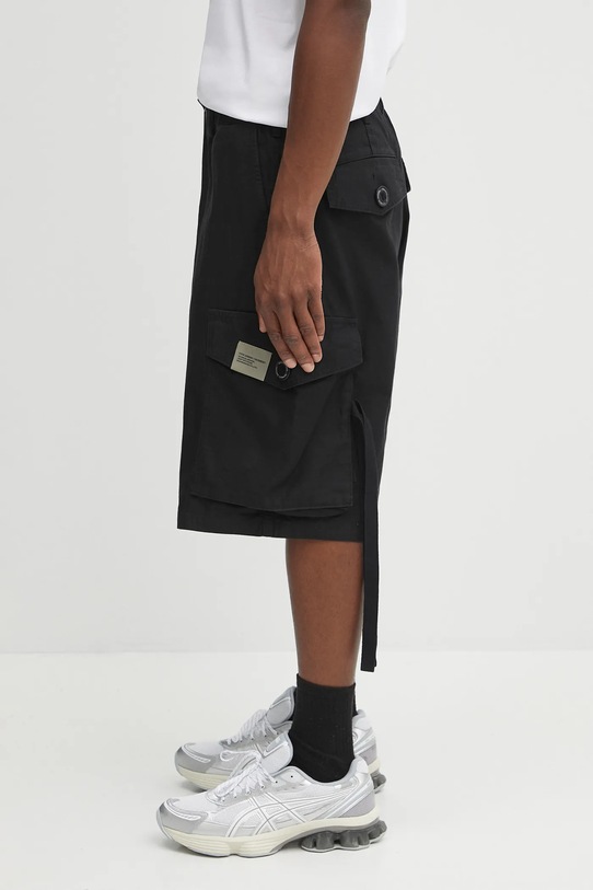 NEIGHBORHOOD szorty wide cargo 251SPNH.PTM07 czarny AW25