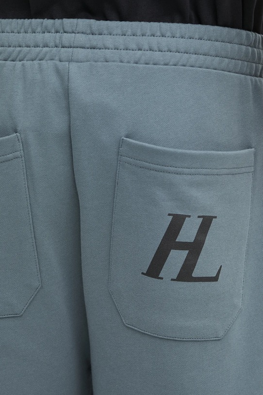 Helmut Lang szorty bawełniane niebieski P04HM209