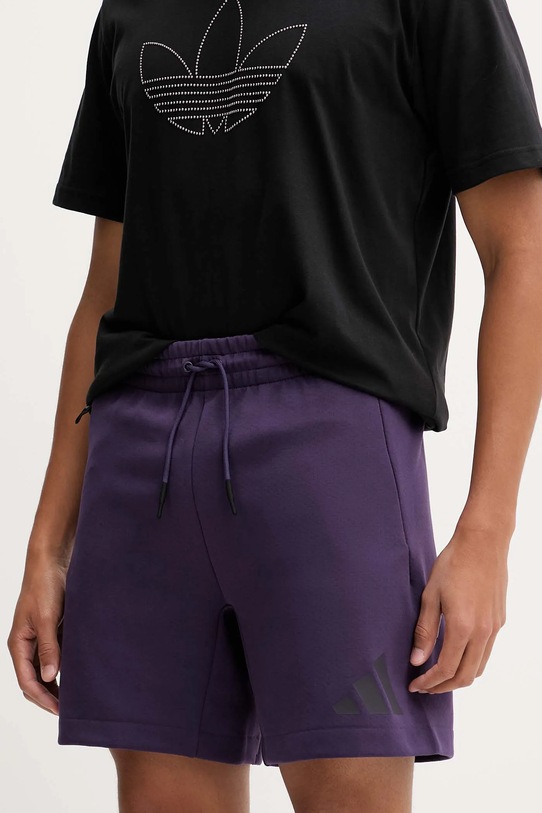 Šortky adidas adidas x Z.N.E pletenina fialová JW4747
