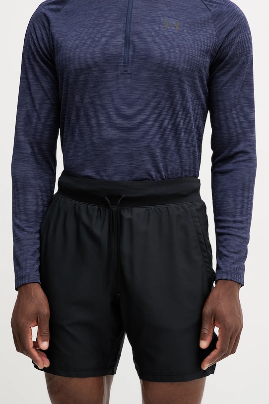Under Armour szorty treningowe z elastanem czarny 1376831