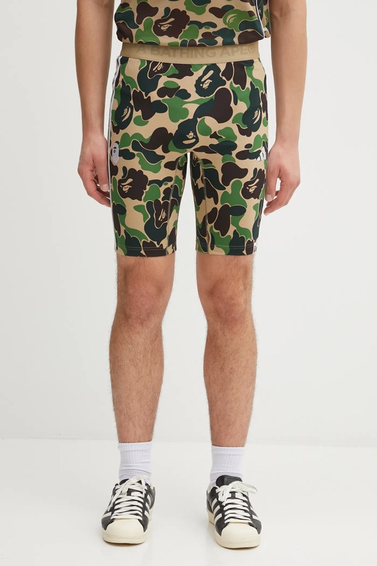Шорты adidas Originals BAPE FB TIGHTS узор зелёный KB2206