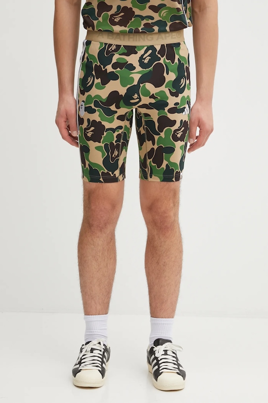 adidas Originals szorty BAPE FB TIGHTS dzianina zielony KB2206
