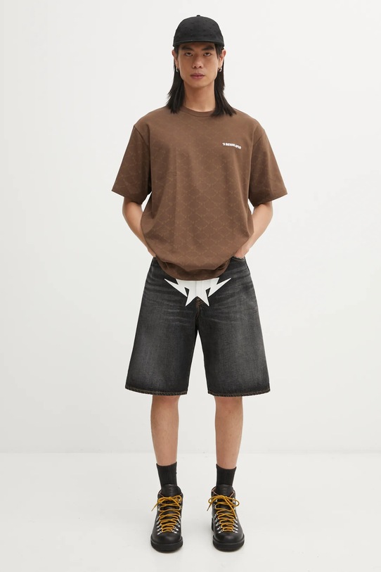 A Bathing Ape szorty bawełniane Twin Sta 001DSL301004M czarny