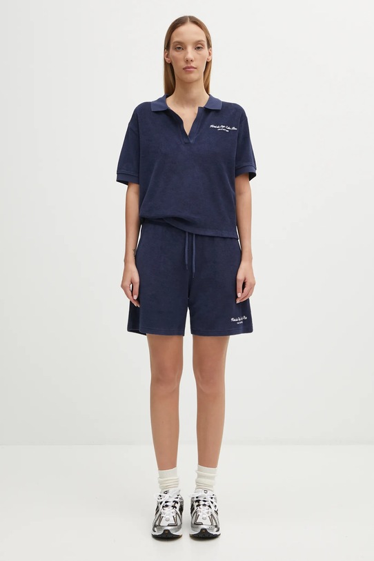 Sporty & Rich szorty bawełniane Eden Script Terry SH02760673BL106