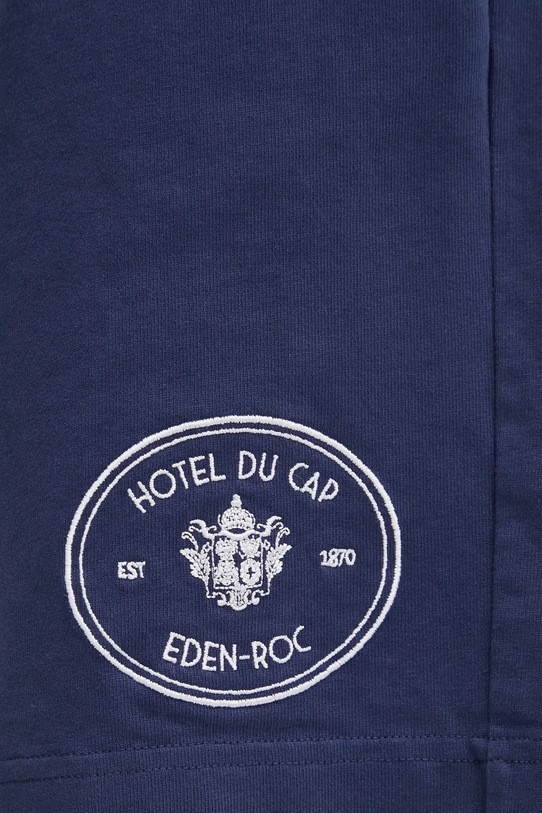 Sporty & Rich szorty bawełniane Eden Crest Embroidered Gym granatowy SH03960666BL106