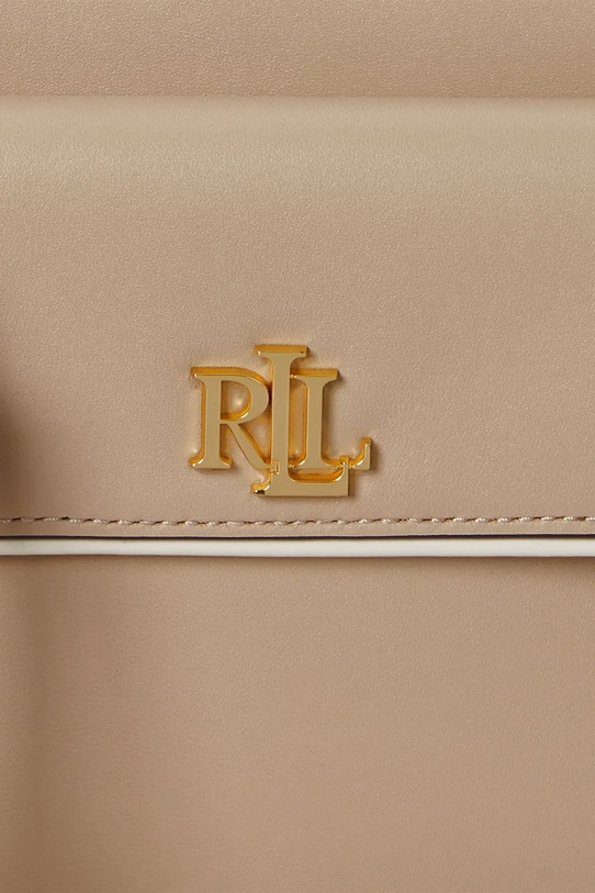 Δερμάτινη τσάντα Lauren Ralph Lauren 431958983 μπεζ