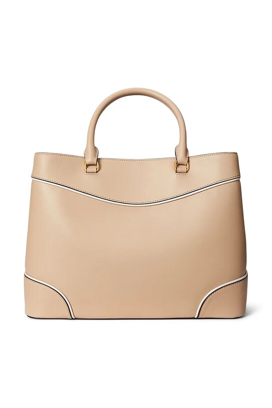 Akcesoria Lauren Ralph Lauren torebka skórzana 431959595 beżowy