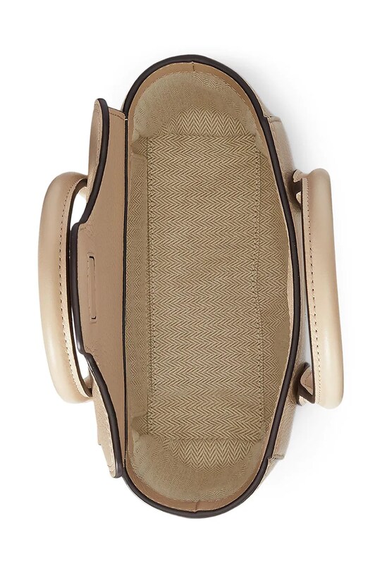 Lauren Ralph Lauren poșetă de piele bej 431969349