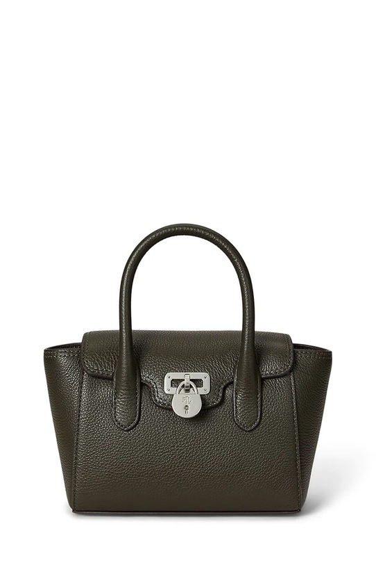 Kožená kabelka Lauren Ralph Lauren usňová koža zelená 431969349