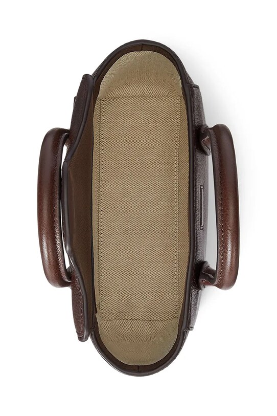 Kožená kabelka Lauren Ralph Lauren hnědá 431969349
