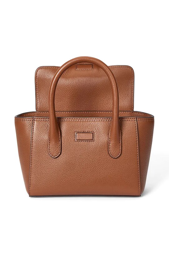 Lauren Ralph Lauren poșetă de piele maro 431969349