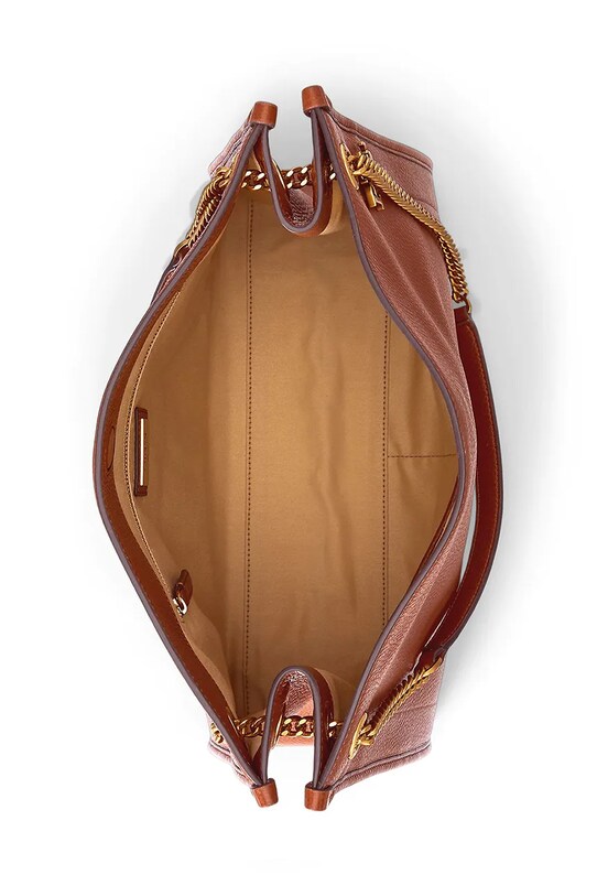 Lauren Ralph Lauren torebka skórzana brązowy 431969352
