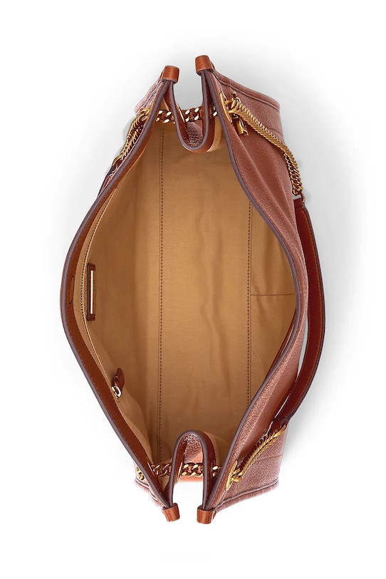 Lauren Ralph Lauren torebka skórzana brązowy 431969352