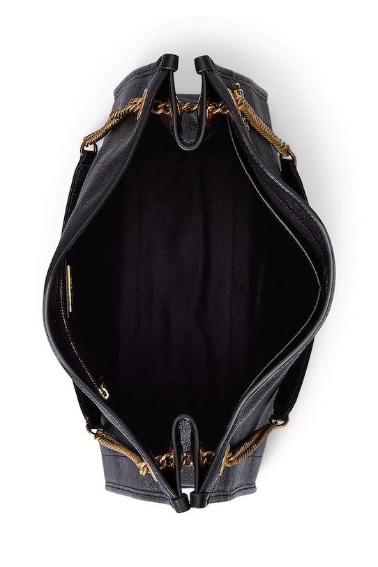 Lauren Ralph Lauren torebka skórzana czarny 431969352