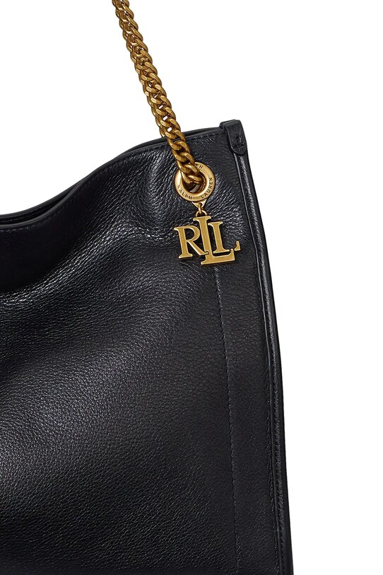 Kožená kabelka Lauren Ralph Lauren 431969352 čierna