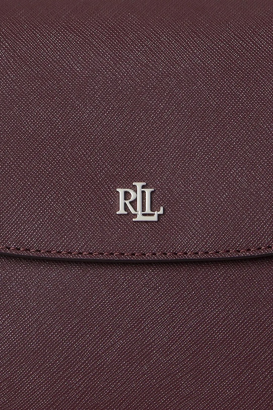 Lauren Ralph Lauren torebka skórzana 431969364 bordowy