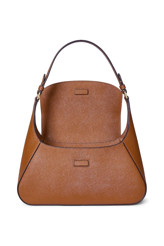 Lauren Ralph Lauren torebka skórzana brązowy 431969364