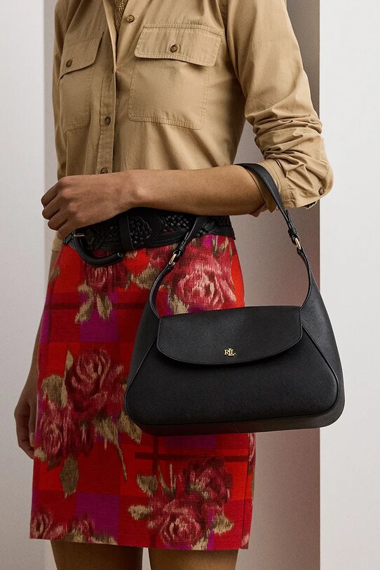 Kožená kabelka Lauren Ralph Lauren 431969364