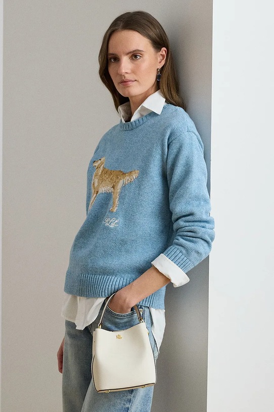 Lauren Ralph Lauren torebka worek damska skórzana 431969365