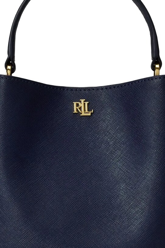 Lauren Ralph Lauren torebka skórzana 431969365 granatowy