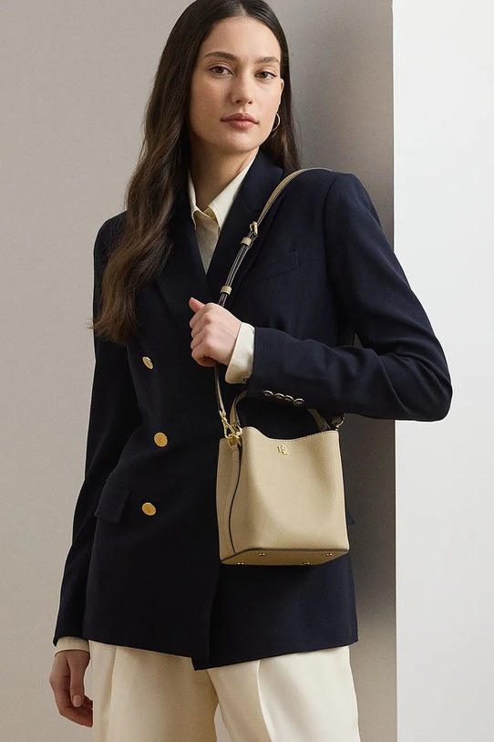 Lauren Ralph Lauren torebka worek damska skórzana 431969365