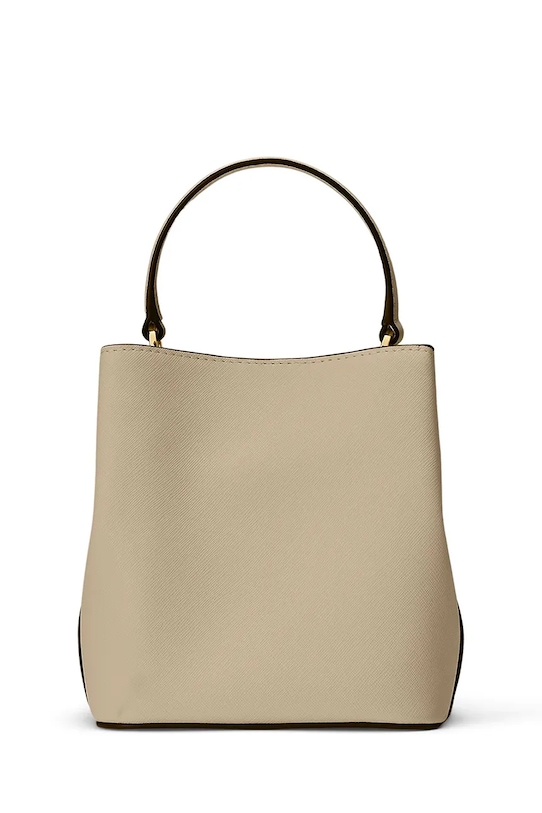 Lauren Ralph Lauren torebka worek damska skórzana 431969365 beżowy SS26