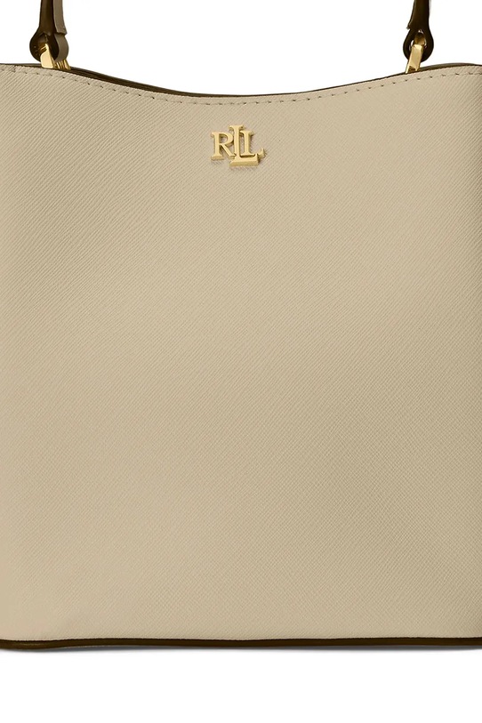 Lauren Ralph Lauren torebka worek damska skórzana 431969365 beżowy
