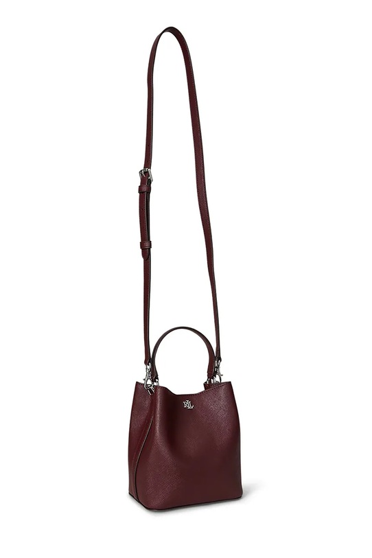 Kožená kabelka Lauren Ralph Lauren 431969365 burgundské AW25