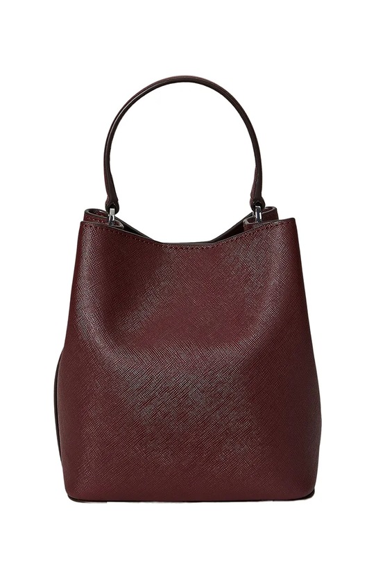 Doplnky Kožená kabelka Lauren Ralph Lauren 431969365 burgundské