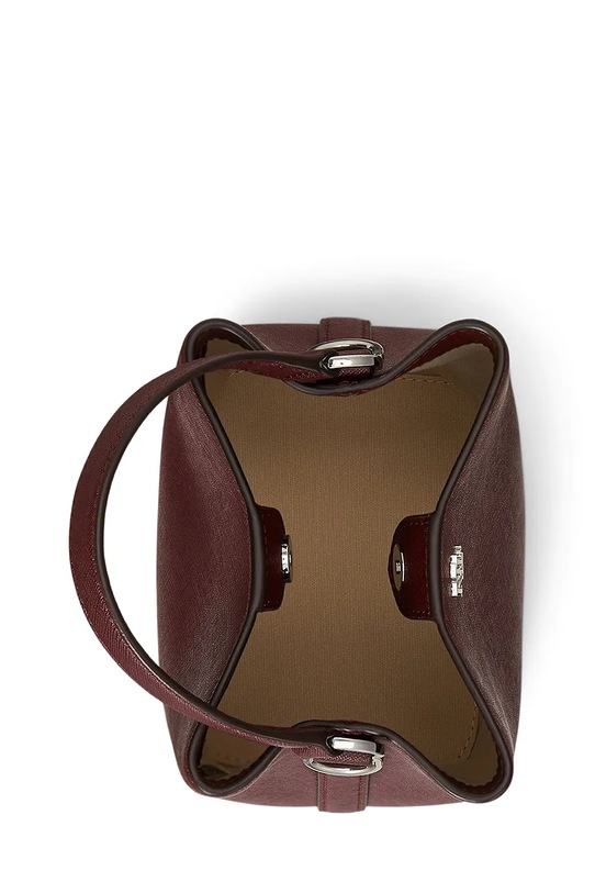 Kožená kabelka Lauren Ralph Lauren burgundské 431969365