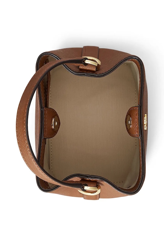 Lauren Ralph Lauren poșetă de piele maro 431969365