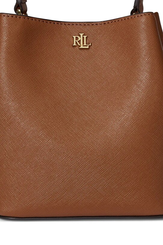 Kožna torba Lauren Ralph Lauren 431969365 smeđa