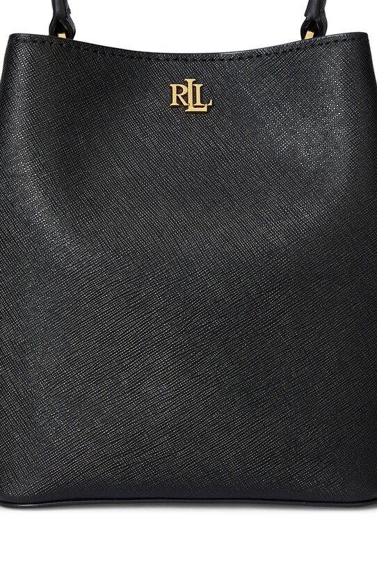 Δερμάτινη τσάντα Lauren Ralph Lauren 431969365 μαύρο