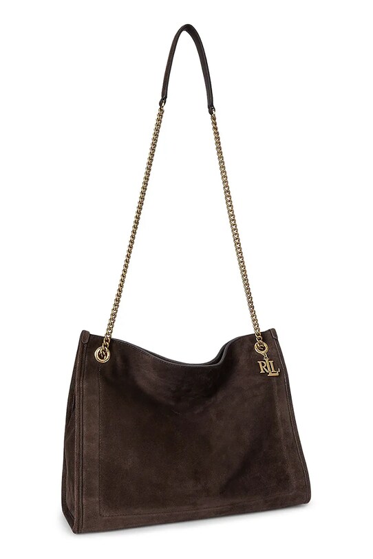 Lauren Ralph Lauren velúr táska 431969418 barna AW25