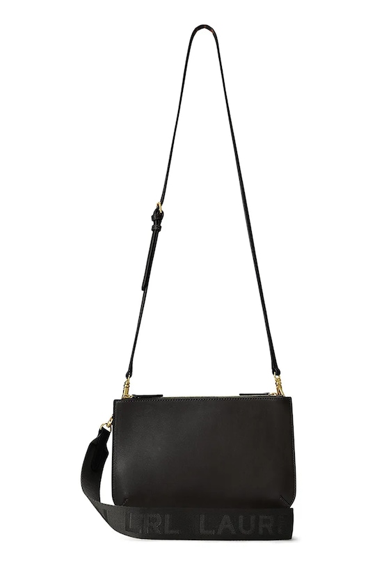 Lauren Ralph Lauren bőr táska nappa bőr fekete 431970155