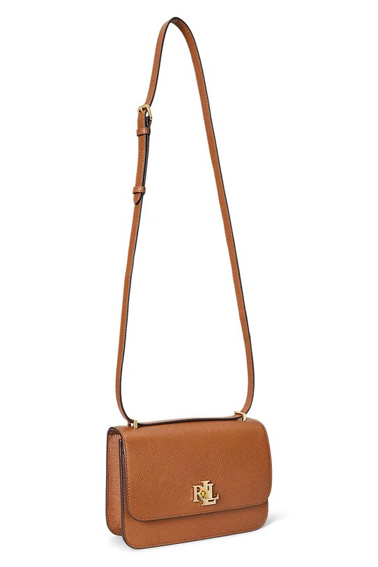 Δερμάτινη τσάντα Lauren Ralph Lauren 431974272 καφέ AW25