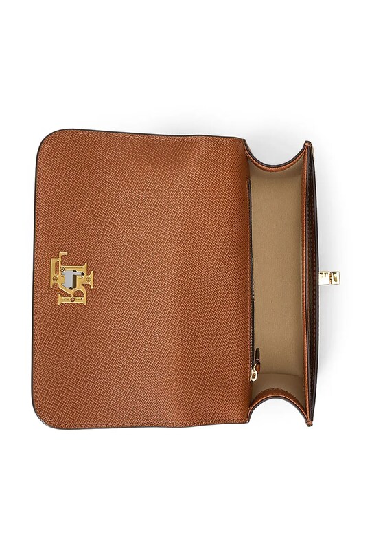 Δερμάτινη τσάντα Lauren Ralph Lauren 431974272 καφέ