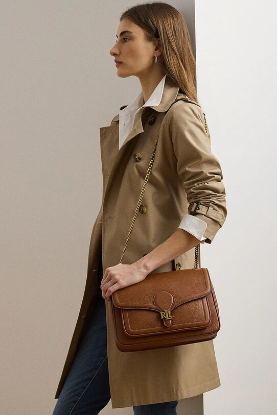 Шкіряна сумочка Lauren Ralph Lauren 431974551