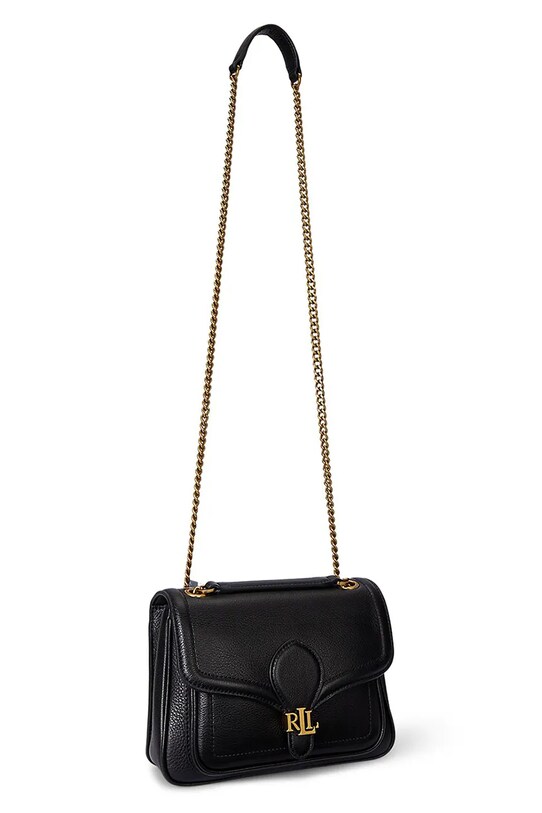 Δερμάτινη τσάντα Lauren Ralph Lauren 431974552 μαύρο AW25