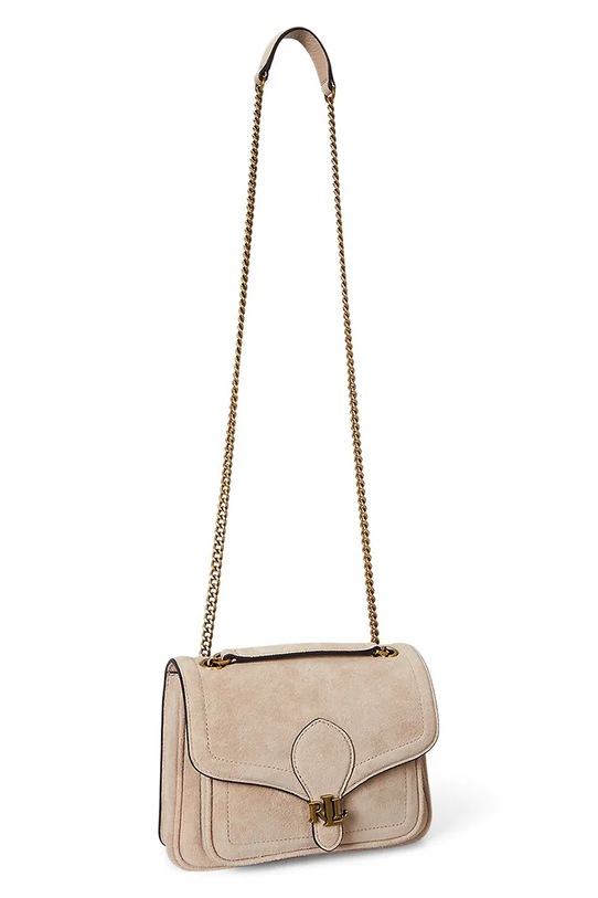 Lauren Ralph Lauren torebka skórzana 431974553 beżowy AW25