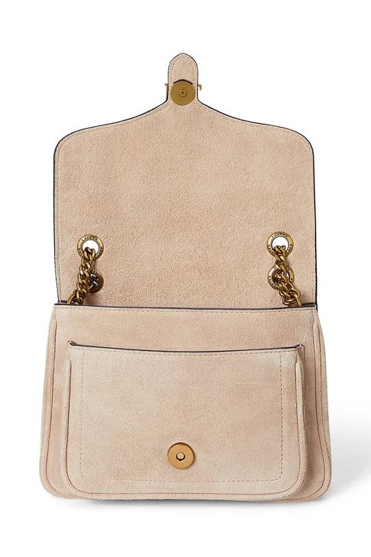 Lauren Ralph Lauren torebka skórzana beżowy 431974553