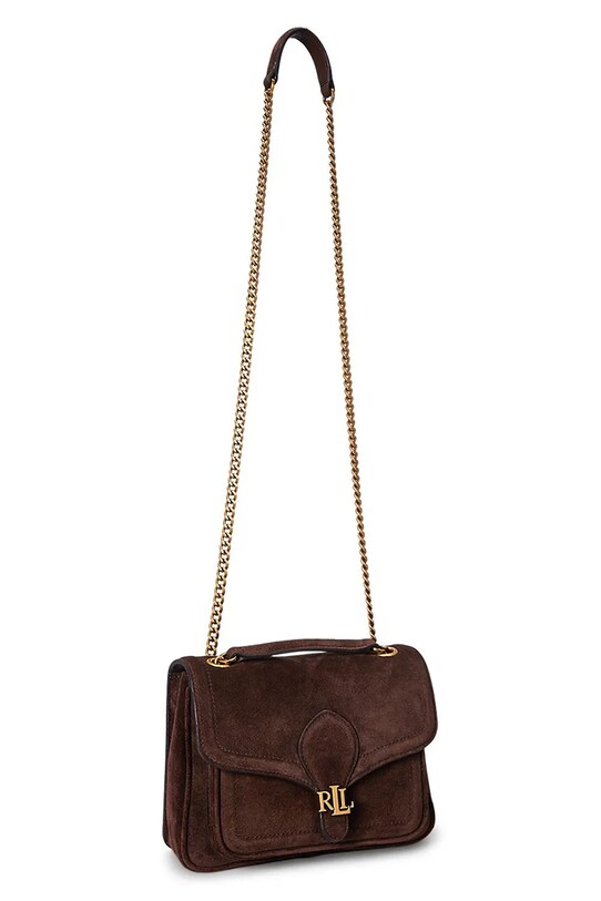 Lauren Ralph Lauren poșetă de piele 431974553 maro AW25