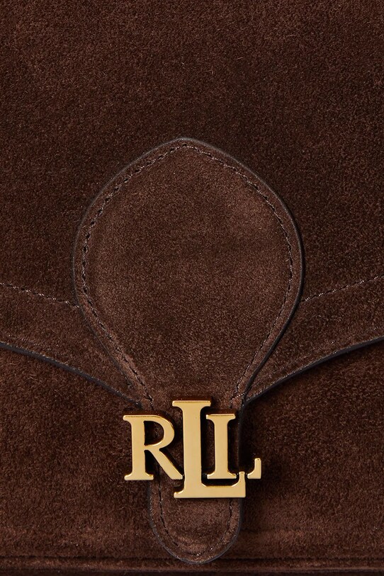 Τσάντα σουέτ Lauren Ralph Lauren 431974554 καφέ