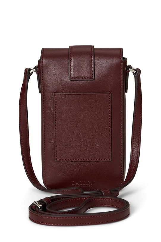 Akcesoria Lauren Ralph Lauren pokrowiec na telefon skórzany 432969460 bordowy
