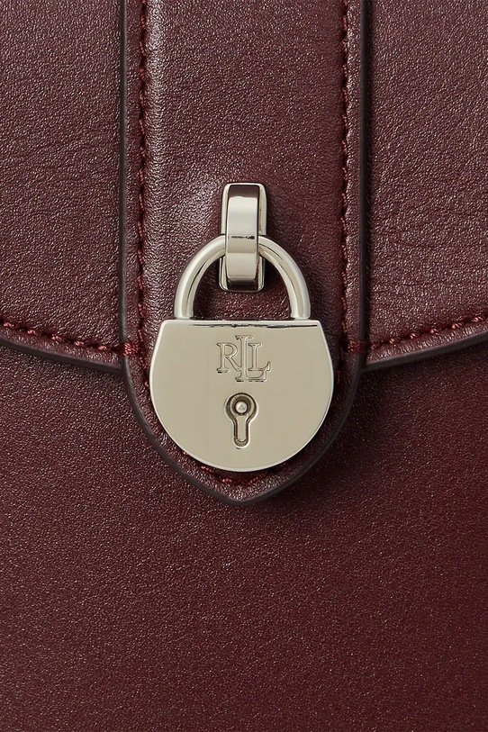 Lauren Ralph Lauren pokrowiec na telefon skórzany 432969460 bordowy