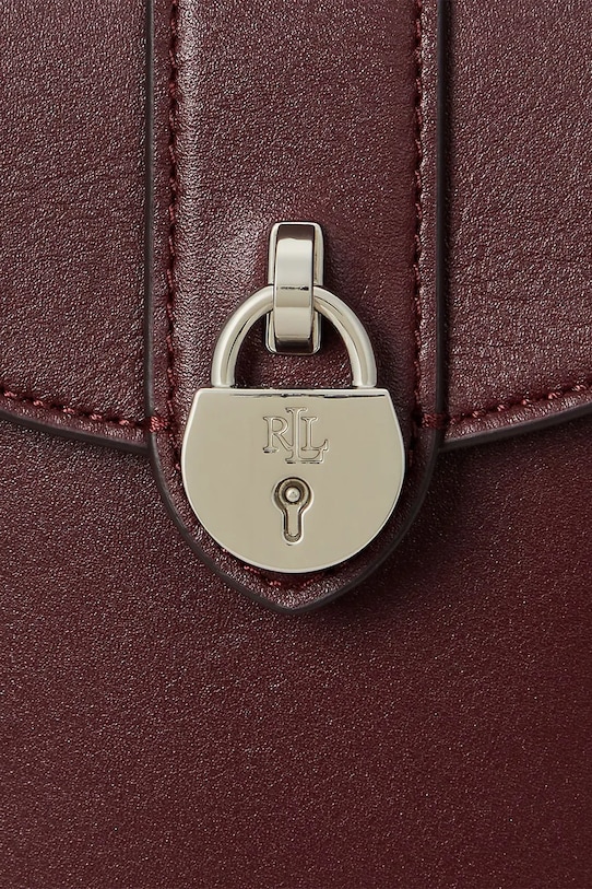 Lauren Ralph Lauren pokrowiec na telefon skórzany 432969460 bordowy
