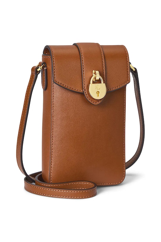 Lauren Ralph Lauren pokrowiec na telefon skórzany 432969460 brązowy AW25